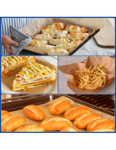 Hojas de Papel Pergamino Anti-adherente Vosda 9x13" 120p