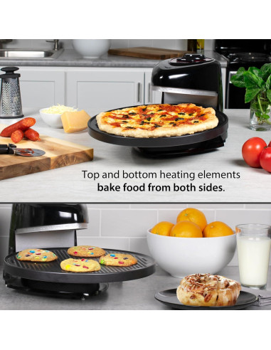 Horno Rotatorio Presto Pizzazz Plus 30cm Negro 1235W