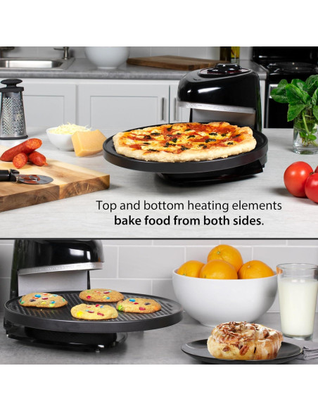 Horno Rotatorio Presto Pizzazz Plus 30cm Negro 1235W