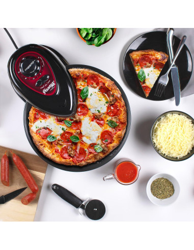 Horno Rotatorio Presto Pizzazz Plus 30cm Negro 1235W