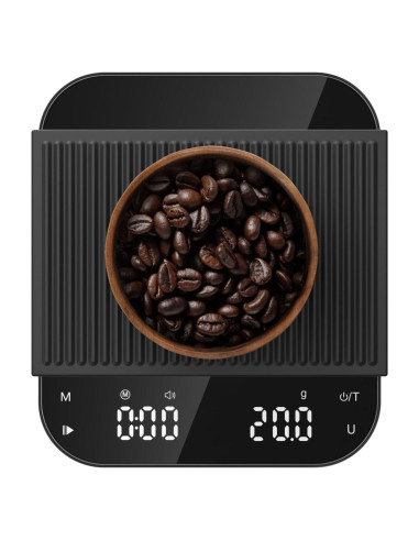 Balanza de Café Digital Ultrean 3kg/0.1g Recargable con Temporizador
