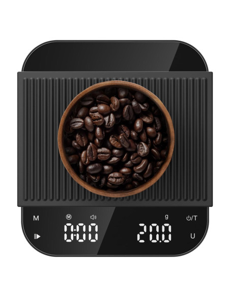 Balanza de Café Digital Ultrean 3kg/0.1g Recargable con Temporizador