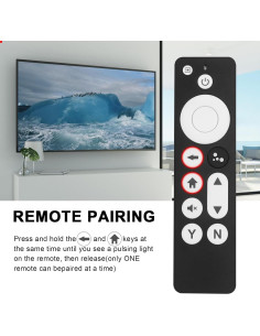 Control Remoto de Voz Qzanyee para Chromecast 4K Nieve 2