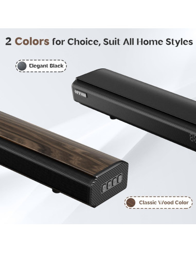 Barra de Sonido OFFSIR 100W 81.28cm Bluetooth HDMI AUX