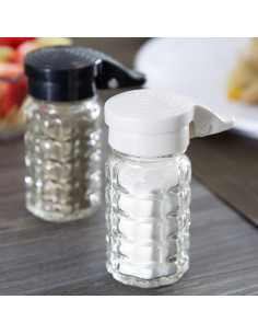 Saleros y Pimenteros Tablecraft 1.5 oz Vidrio a Prueba de Humedad 2