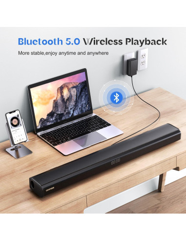 Barra de Sonido OFFSIR 100W 81.28cm Bluetooth HDMI AUX