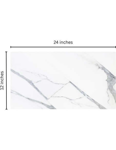 Azulejo de Porcelana Tenedos 12x24 Blanco con Vetado Gris