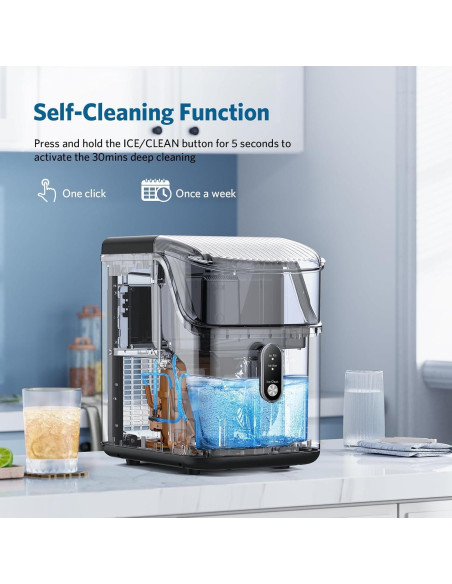 Máquina de Hielo en Nuggets COWSAR 15.88 kg/24H Acero Inoxidable