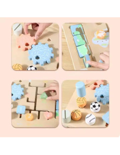 Tablero de Actividades Montessori SEQ 36.6x26.9cm para Niños 2