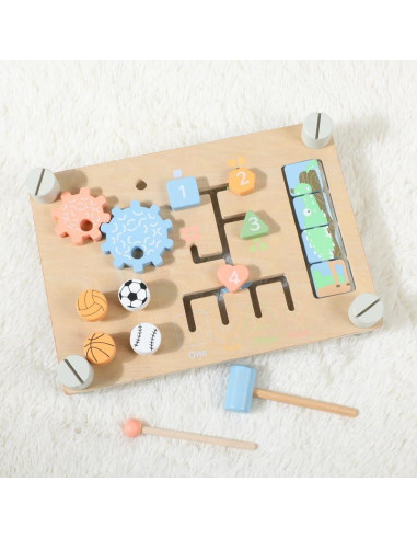 Tablero de Actividades Montessori SEQ 36.6x26.9cm para Niños