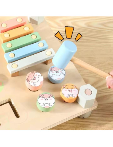 Tablero de Actividades Montessori SEQ 36.6x26.9cm para Niños