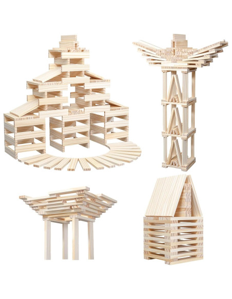 Bloques de Construcción de Madera NiToy 100PCS Juguete Educativo Bloques de Construcción de Madera NiToy 100PCS Juguete Educativo