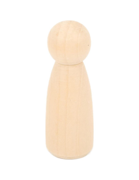 10 Muñecos de Madera Sin Terminar Pssopp 75mm para Pintar