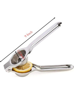 Exprimidor Manual de Acero Inoxidable YIKANGHENG 22.86 cm 2