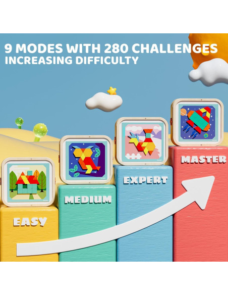 Juego Educativo 288 Piezas Bloques Magnéticos + 56 Herramientas Juego Educativo 288 Piezas Bloques Magnéticos + 56 Herramientas