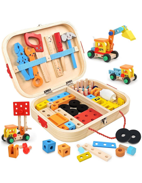 Juego Educativo 288 Piezas Bloques Magnéticos + 56 Herramientas Juego Educativo 288 Piezas Bloques Magnéticos + 56 Herramientas