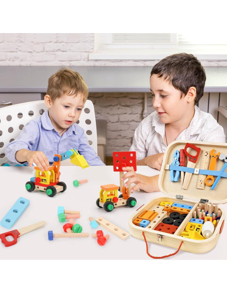 Juego Educativo 288 Piezas Bloques Magnéticos + 56 Herramientas Juego Educativo 288 Piezas Bloques Magnéticos + 56 Herramientas