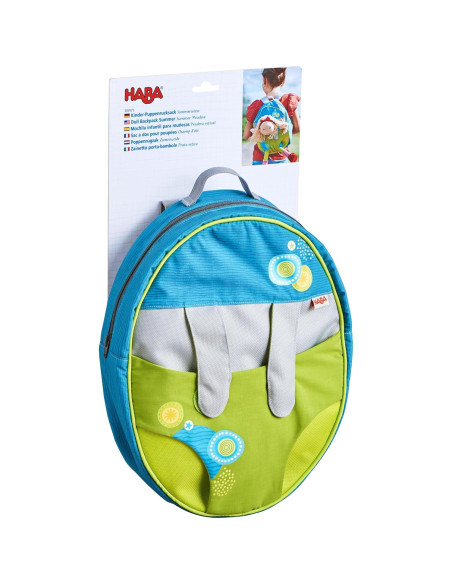 Mochila Portabebés HABA Pradera de Verano 33 cm para Niñas