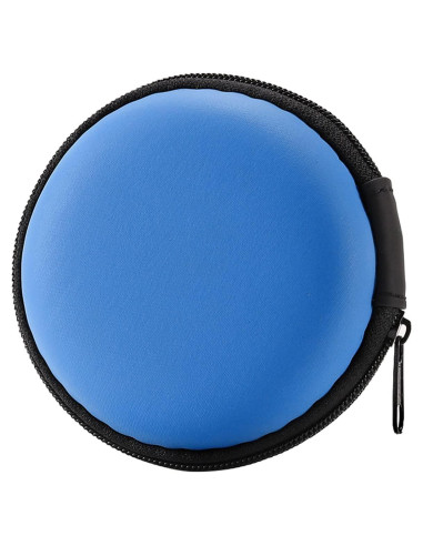 Funda Dura para Auriculares MAS CARNEY Azul 8x8x3cm