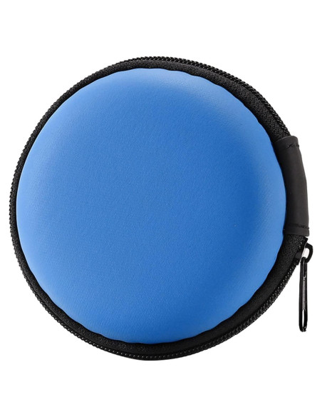 Funda Dura para Auriculares MAS CARNEY Azul 8x8x3cm