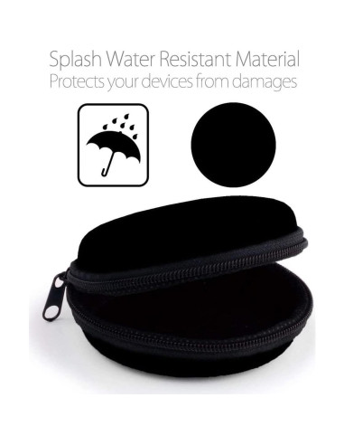 Funda Dura para Auriculares MAS CARNEY Azul 8x8x3cm