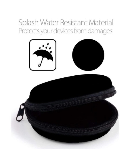 Funda Dura para Auriculares MAS CARNEY Azul 8x8x3cm