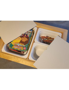 Mesa Sensorial Asweets para Niños 73.66x50.8 cm con 3 Contenedores 2