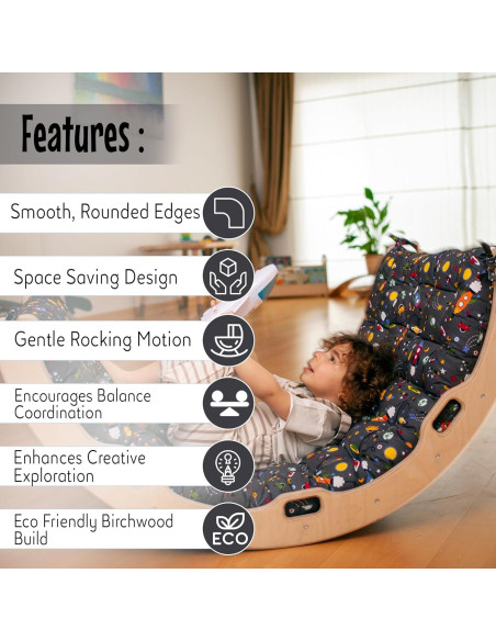 Arco de Escalada Montessori Kidodido | Madera 111.76x69.85cm