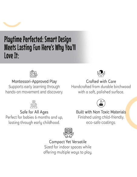 Arco de Escalada Montessori Kidodido | Madera 111.76x69.85cm