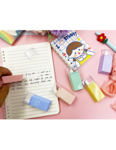 Cinta Correctora LOPURO 6Pcs Pastel 5mm Aplicador Ergonómico 2