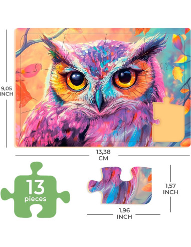 Rompecabezas de Demencia QUOKKA 13 Piezas para Adultos - Gato, Perro y Aves