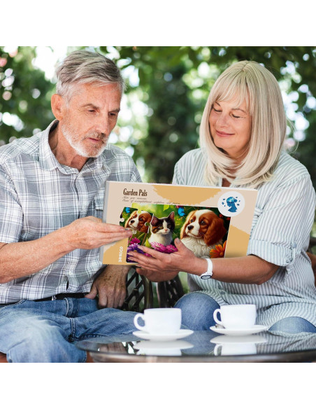 Rompecabezas de Demencia QUOKKA 13 Piezas para Adultos - Gato, Perro y Aves