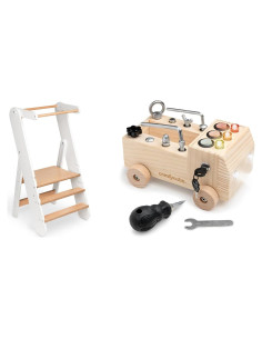 Escalera Multiusos para Niños Comfy Cubs + Tablero Ocupado