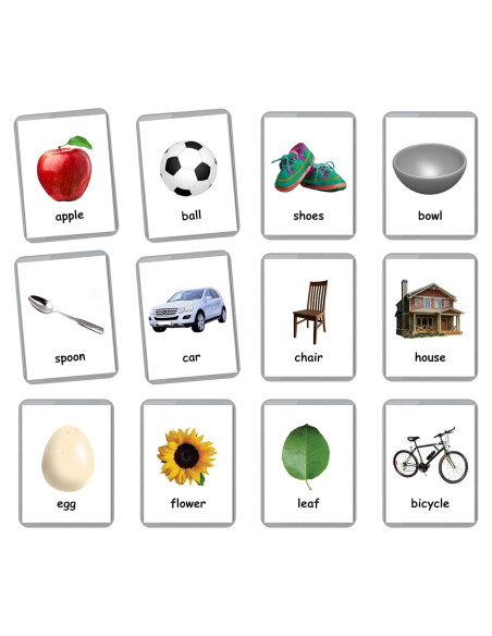 Tarjetas de Palabras Iniciales LifeLoLo - 48 Tarjetas Bilingües