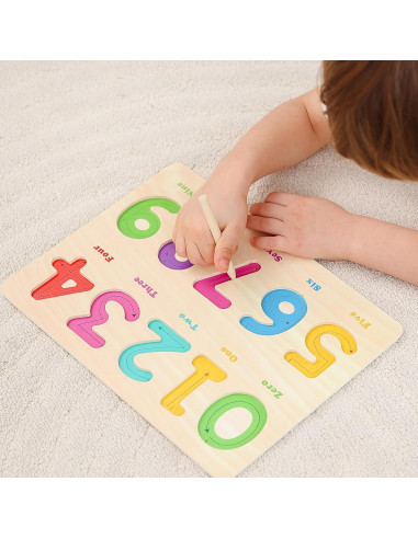 Rompecabezas de Madera GRINNNIE para Niños 2-4 Años