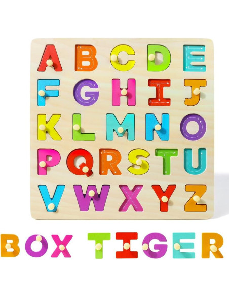 Rompecabezas de Madera GRINNNIE para Niños 2-4 Años