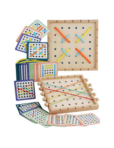 Juego de Enhebrado y Costura EduLand Montessori 2 en 1