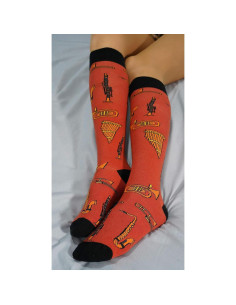 Calcetines de Lujo para Mujer - 5 Pares Coloridos hasta la Rodilla 2