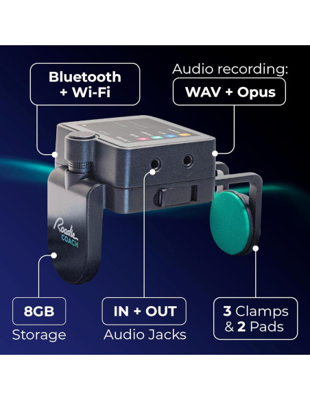 Grabadora Portátil de Voz e Instrumento Roadie Coach - Afinador y Controlador MIDI