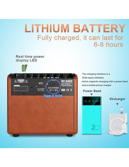 Máquina de Karaoke Coolmusic BP-SING 4.49kg Bluetooth 2 Canales