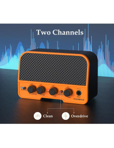 Amplificador de guitarra eléctrica WA-02 Bluetooth 5W recargable 2