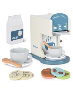 Máquina de Café de Madera para Niños Medoga - Juguete Educativo