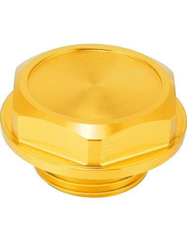 Tapa de Llenado de Aceite X AUTOHAUX Aluminio Dorado 31mm