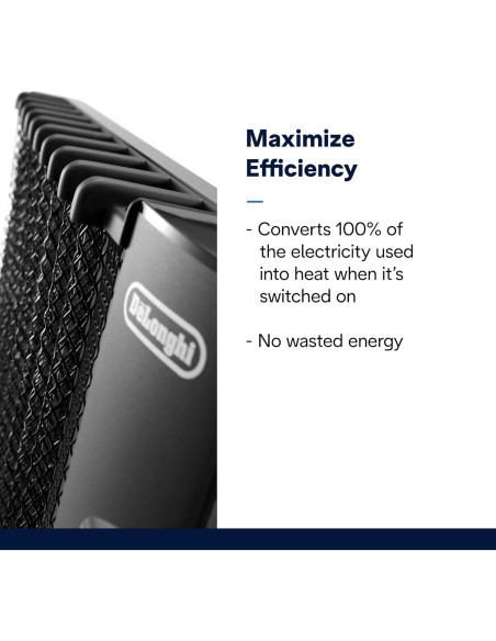 Calefactor Eléctrico De'Longhi HMP1500 1500W Mica Negro