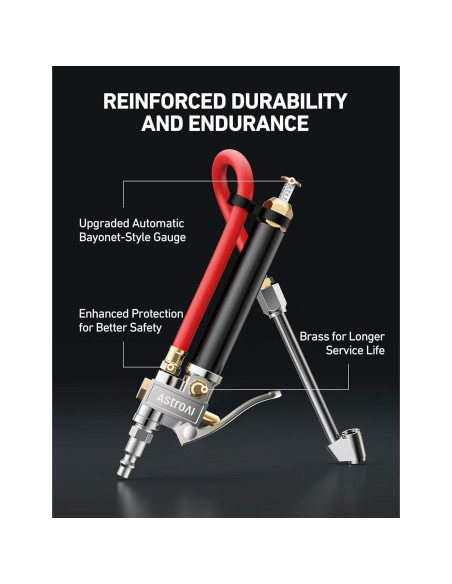Medidor de Presión de Neumáticos AstroAI T3 con Inflador 10-120 PSI