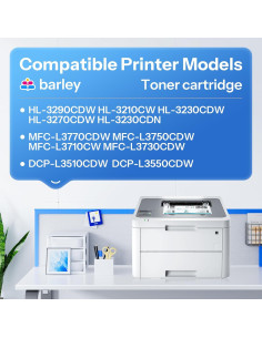 Cartucho de Tóner Alto Rendimiento Barley TN227 Paquete 4 2