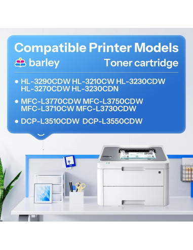 Cartucho de Tóner Alto Rendimiento Barley TN227 Paquete 4