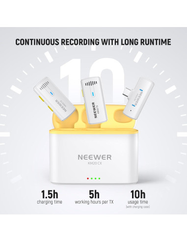 Kit de Luz de Selfie NEEWER 7" LED 10W con Micrófono Inalámbrico