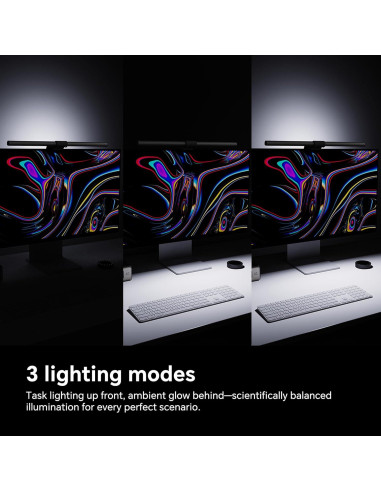 Barra de Luz para Monitor ELESENSE Gemini Ultra 50cm, Cuidado Ocular