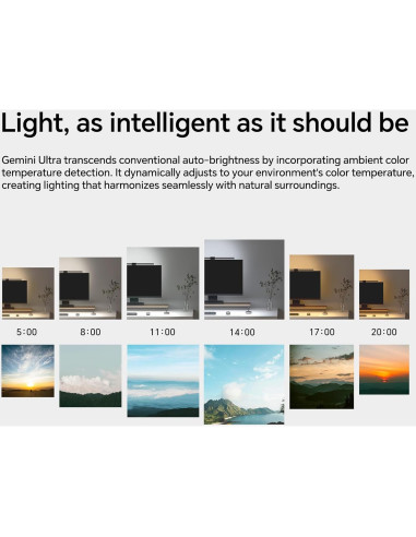 Barra de Luz para Monitor ELESENSE Gemini Ultra 50cm, Cuidado Ocular